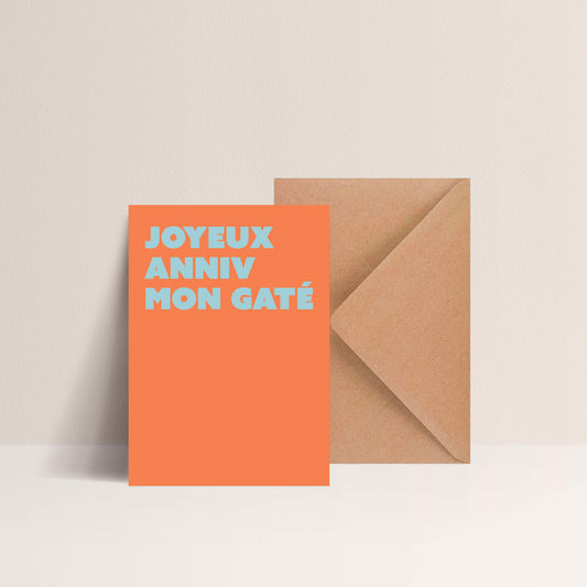 Carte - BON ANNIV' MON GATE