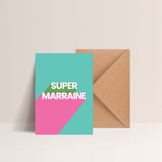 Carte - SUPER MARRAINE